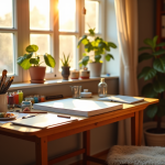 Créer un espace créatif chez soi sans se ruiner